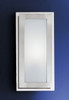 Eglo 1x60w Wall/ceiling Light W/ Matte Nickel & Chrome Finish & Satin Glass - 82221A