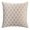 Andante Contemporary Decorative Feather And Down Throw Pillow In Dove Jacquard Fabric