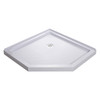 Dreamline 40 In. X 40 In. X 75 5/8 In. H Neo-angle Shower Base And Qwall-2 Acrylic Corner Backwall Kit In White DL-6042C-01