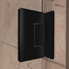 Dreamline Unidoor Toulon 40-40 1/2 In. W X 72 In. H Frameless Hinged Shower Door In Satin Black SHDR-2440720-89