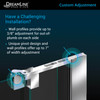 Dreamline Allure 37-38 In. W X 73 In. H Frameless Pivot Shower Door In Chrome SHDR-4237728-01