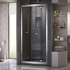 Dreamline Butterfly 34-35 1/2 In. W X 72 In. H Semi-frameless Sliding Bi-fold Shower Door In Chrome SHDR-4536726-01