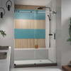 Dreamline Enigma-xt 56-60 In. W X 76 In. H Fully Frameless Sliding Shower Door In Tuxedo Finish SHDR-61607610-18