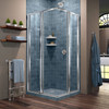 Dreamline Cornerview 40 1/2 In. D X 40 1/2 In. W X 72 In. H Framed Sliding Shower Enclosure In Chrome SHEN-8140400-01