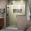 Dreamline Unidoor-x 65-65 1/2 In. W X 72 In. H Frameless Hinged Shower Door - D1233636