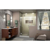 Dreamline Unidoor-x 60-60 1/2 In. W X 72 In. H Frameless Hinged Shower Door - D1243036