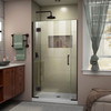 Dreamline Unidoor-x 40 1/2-41 In. W X 72 In. H Frameless Hinged Shower Door - D12806572