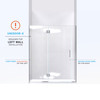 Dreamline Unidoor-x 53 1/2-54 In. W X 72 In. H Frameless Hinged Shower Door - D32306572