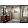 Dreamline Unidoor-x 54-54 1/2 In. W X 72 In. H Frameless Hinged Shower Door - D3240672