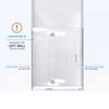Dreamline Unidoor-x 55-55 1/2 In. W X 72 In. H Frameless Hinged Shower Door - D3250672