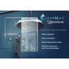 Dreamline Prism Lux 38 In. X 38 In. X 74 3/4 In. H Frameless Hinged Shower Enclosure And Slimline Shower Base Kit - DL-6051