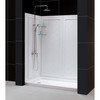 Dreamline Infinity-z 36 In. D X 48 In. W X 76 3/4 In. H Semi-frameless Sliding Shower Door, Shower Base And Q-wall-5 Backwall Kit, Clear Glass - DL-6107-CL