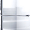 Dreamline Infinity-z 30 In. D X 60 In. W X 76 3/4 In. H Semi-frameless Sliding Shower Door, Shower Base And Qwall-5 Backwall Kit, Frosted Glass - DL-6116-FR