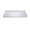 Dreamline 34 In. D X 60 In. W X 75 5/8 In. H Slimline Single Threshold Shower Base And Qwall-3 Acrylic Backwall Kit - DL-6147
