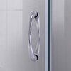 Dreamline Prime 36 In. X 36 In. X 76 3/4 In. H Sliding Shower Enclosure, Shower Base And Qwall-4 Acrylic Backwall Kit, Frosted Glass - DL-6153-FR
