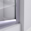 Dreamline Prime 38 In. X 38 In. X 76 3/4 In. H Sliding Shower Enclosure, Shower Base And Qwall-4 Acrylic Backwall Kit, Frosted Glass - DL-6154-FR