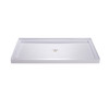 Dreamline 36 In. D X 60 In. W X 76 3/4 In. H Slimline Single Threshold Shower Base And Qwall-5 Acrylic Backwall Kit - DL-6192