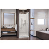 Dreamline Flex 36 In. D X 36 In. W X 76 3/4 In. H Semi-frameless Pivot Shower Door, Slimline Shower Base And Backwall Kit - DL-6218C-01CL