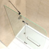 Dreamline Aqua Ultra 34 In. D X 60 In. W X 74 3/4 In. H Frameless Hinged Shower Door And Slimline Shower Base Kit - DL-6522-CL