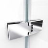 Dreamline Aqua Ultra 34 In. D X 60 In. W X 74 3/4 In. H Frameless Hinged Shower Door And Slimline Shower Base Kit - DL-6522-CL