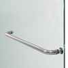 Dreamline Aqua Ultra 34 In. D X 60 In. W X 74 3/4 In. H Frameless Hinged Shower Door And Slimline Shower Base Kit - DL-6522-CL