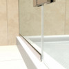 Dreamline Aqua Ultra 36 In. D X 48 In. W X 74 3/4 In. H Frameless Hinged Shower Door And Slimline Shower Base Kit - DL-6524-CL