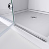 Dreamline Aqua Fold 36 In. D X 36 In. W X 74 3/4 In. H Frameless Bi-fold Shower Door And Slimline Shower Base Kit - DL-6528C