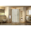 Dreamline Prime 36 In. X 36 In. X 74 3/4 In. Corner Sliding Shower Enclosure And Slimline Shower Base Kit, Frosted Glass - DL-6702-FR