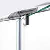 Dreamline Flex 36 In. D X 36 In. W X 74 3/4 In. H Semi-frameless Pivot Shower Enclosure And Slimline Shower Base Kit - DL-6715-01CL