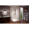 Dreamline French Corner 36 In. D X 36 In. W X 74 3/4 In. H Framed Sliding Shower Enclosure And Shower Base Kit - DL-6789-09