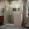 Dreamline Unidoor-x 59 In. W X 30 3/8 In. D X 72 In. H Frameless Hinged Shower Enclosure - E123303430