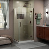 Dreamline Unidoor-x 29 3/8 In. W X 34 In. D X 72 In. H Frameless Hinged Shower Enclosure - E12334