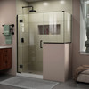 Dreamline Unidoor-x 58 In. W X 36 3/8 In. D X 72 In. H Frameless Hinged Shower Enclosure - E128243436