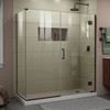 Dreamline Unidoor-x 64 1/2 In. W X 30 3/8 In. D X 72 In. H Frameless Hinged Shower Enclosure - E12830530