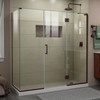 Dreamline Unidoor-x 69 1/2 In. W X 30 3/8 In. D X 72 In. H Frameless Hinged Shower Enclosure - E32322530