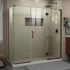 Dreamline Unidoor-x 69 1/2 In. W X 34 3/8 In. D X 72 In. H Frameless Hinged Shower Enclosure - E32322534