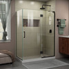 Dreamline Unidoor-x 47 3/8 In. W X 34 In. D X 72 In. H Frameless Hinged Shower Enclosure - E32334