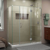 Dreamline Unidoor-x 63 1/2 In. W X 30 3/8 In. D X 72 In. H Frameless Hinged Shower Enclosure - E32514530