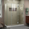 Dreamline Unidoor-x 64 In. W X 30 3/8 In. D X 72 In. H Frameless Hinged Shower Enclosure - E3261430