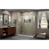 Dreamline Unidoor-x 64 In. W X 30 3/8 In. D X 72 In. H Frameless Hinged Shower Enclosure - E3261430