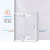 Dreamline Unidoor-x 57 1/2 In. W X 34 3/8 In. D X 72 In. H Frameless Hinged Shower Enclosure - E32706534