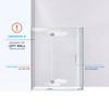 Dreamline Unidoor-x 58 1/2 In. W X 34 3/8 In. D X 72 In. H Frameless Hinged Shower Enclosure - E32806534