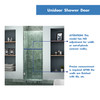 Dreamline Unidoor 26 In. W X 72 In. H Frameless Hinged Shower Door, Clear Glass - SHDR-20267210F