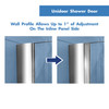 Dreamline Unidoor 30-31 In. W X 72 In. H Frameless Hinged Shower Door, Clear Glass - SHDR-20307210