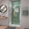 Dreamline Unidoor-ls 39-40 In. W X 72 In. H Frameless Hinged Shower Door With L-bar - SHDR-2039722