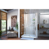 Dreamline Unidoor 42-43 In. W X 72 In. H Frameless Hinged Shower Door With Shelves, Clear Glass - SHDR-20427210CS