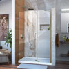 Dreamline Unidoor 44-45 In. W X 72 In. H Frameless Hinged Shower Door With Support Arm, Clear Glass - SHDR-20447210