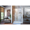 Dreamline Unidoor 46-47 In. W X 72 In. H Frameless Hinged Shower Door With Support Arm, Clear Glass - SHDR-20467210