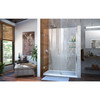 Dreamline Unidoor 50-51 In. W X 72 In. H Frameless Hinged Shower Door With Shelves, Clear Glass - SHDR-20507210S