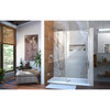 Dreamline Unidoor 53-54 In. W X 72 In. H Frameless Hinged Shower Door With Support Arm, Clear Glass - SHDR-20537210C